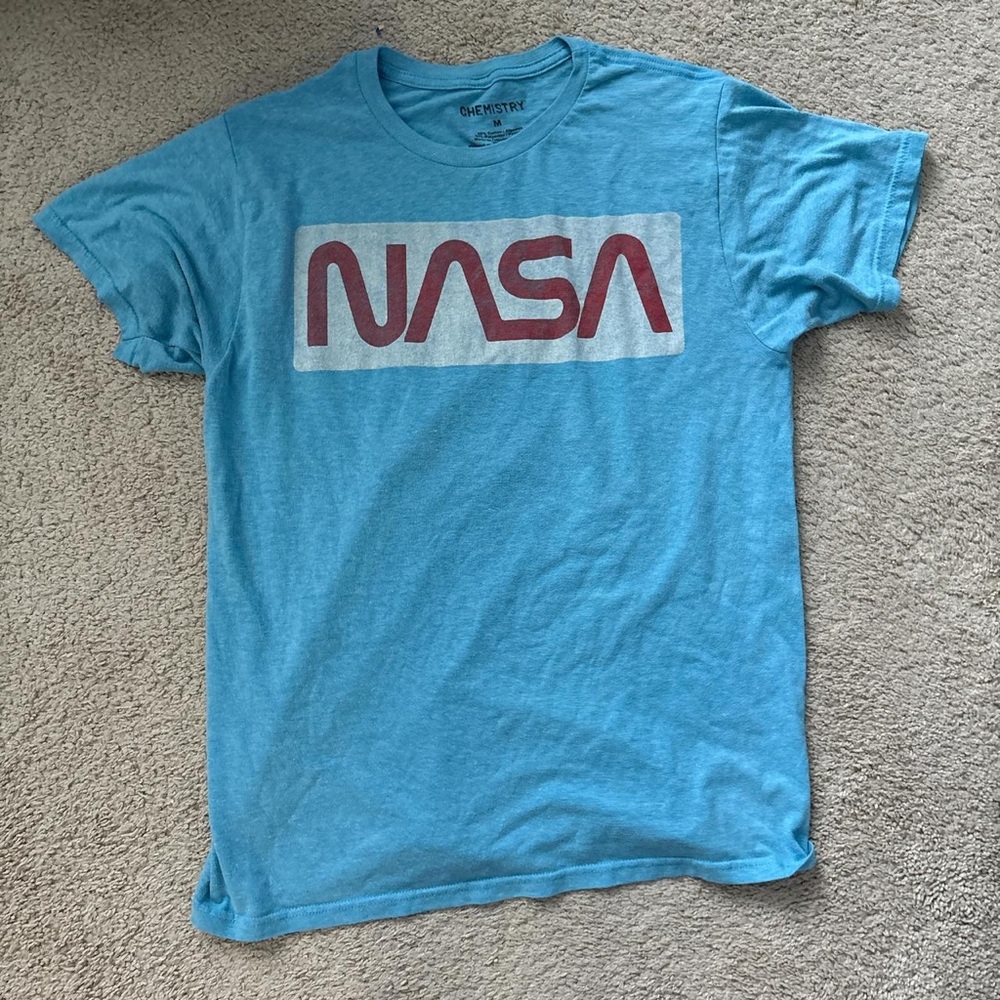 Mizuno Light Blue NASA Tee